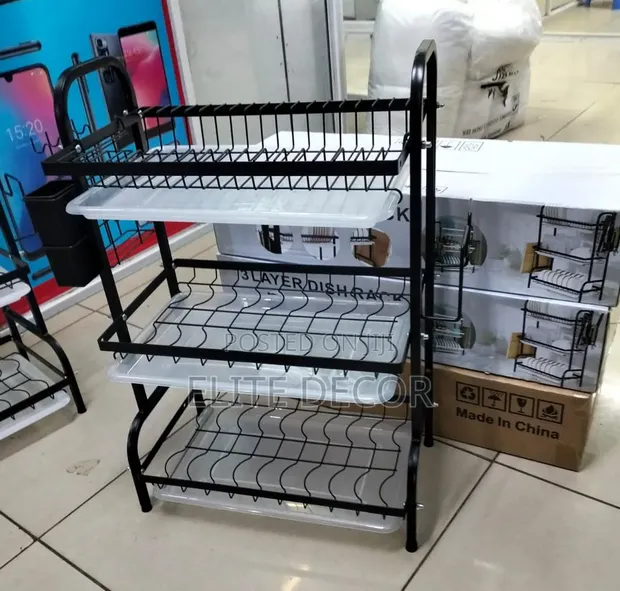 Heavy Duty Executive 3 Tier Dish Rack - 1