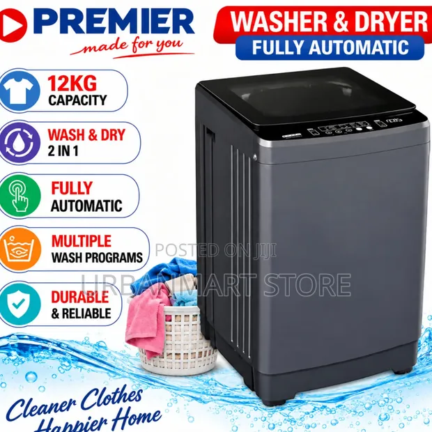 Premier 12kg Automatic Washing Machine with Dryer - 1