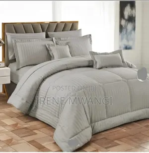 Cotton Stripped Binded Duvet Set - Size 6/7