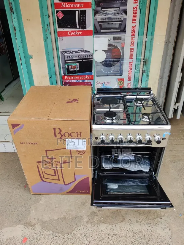 Roch 60x60 Standing Cooker 3+1 - Premium Silver - 1