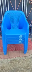 Bright Orange Modern Plastic Chairs - 2