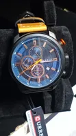 Curren M8291 Men's Brown Leather Strap Watch - 2