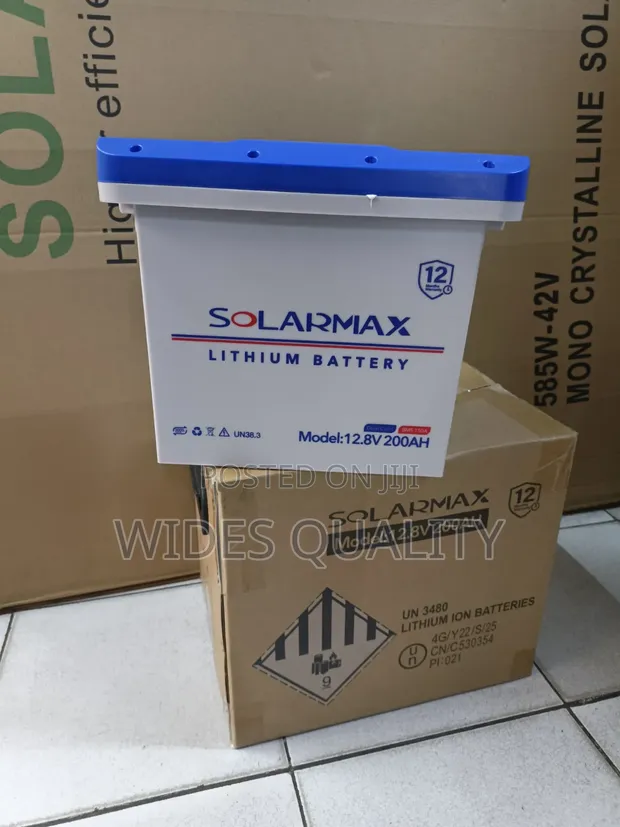 Solarmax 12.8V 200Ah LiFePO4 Deep Cycle Battery - 1