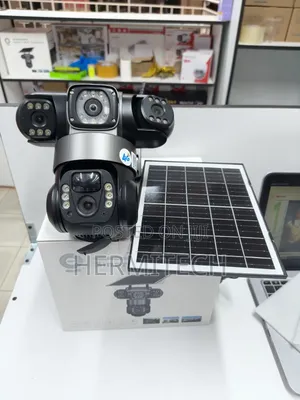 CCTV ya Solar 4G yenye Lensi Tatu kwa Maghala