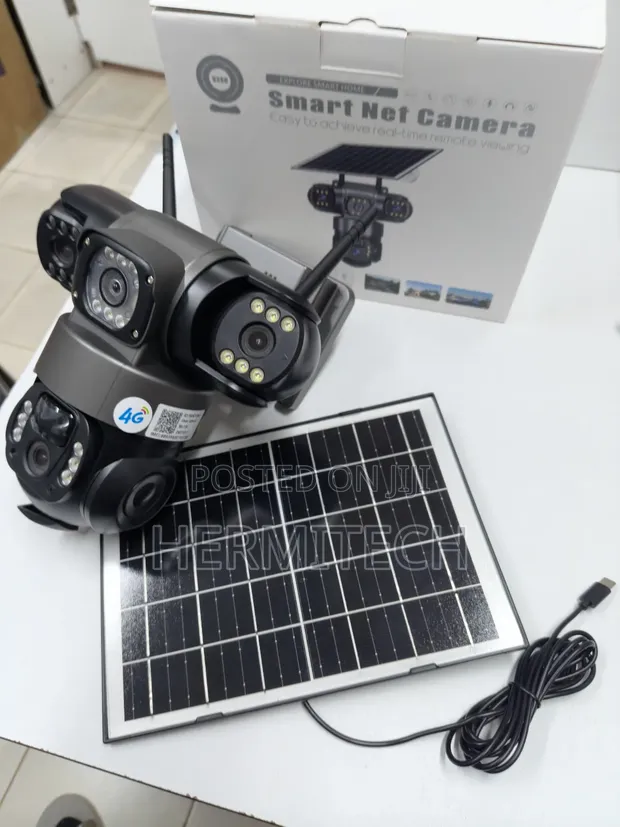 Triple Lens 4G Solar CCTV for Rural Security - 1