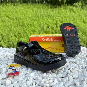Girls' School Shoes - Crab Wet Look