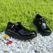 Girls' School Shoes - Crab Wet Look - 3