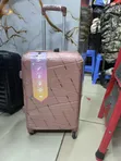 Rose Gold Small Rubber Suitcase (21") - 1