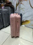 Rose Gold Small Rubber Suitcase (21") - 2