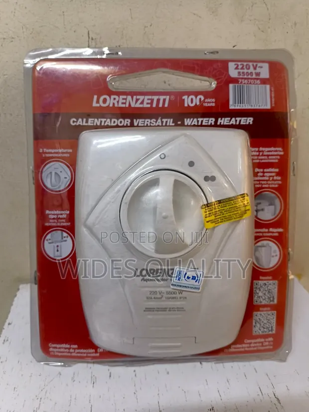 Lorenzetti Versatile Under-Sink Instant Water Heater (220V, 5500W) - 1