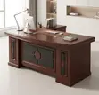 Executive Mahogany Office Desk (1.6M) - 2