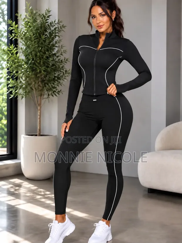 Stretchable Ladies Gym Outfit - Free Size - 1