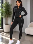 Stretchable Ladies Gym Outfit - Free Size - 1