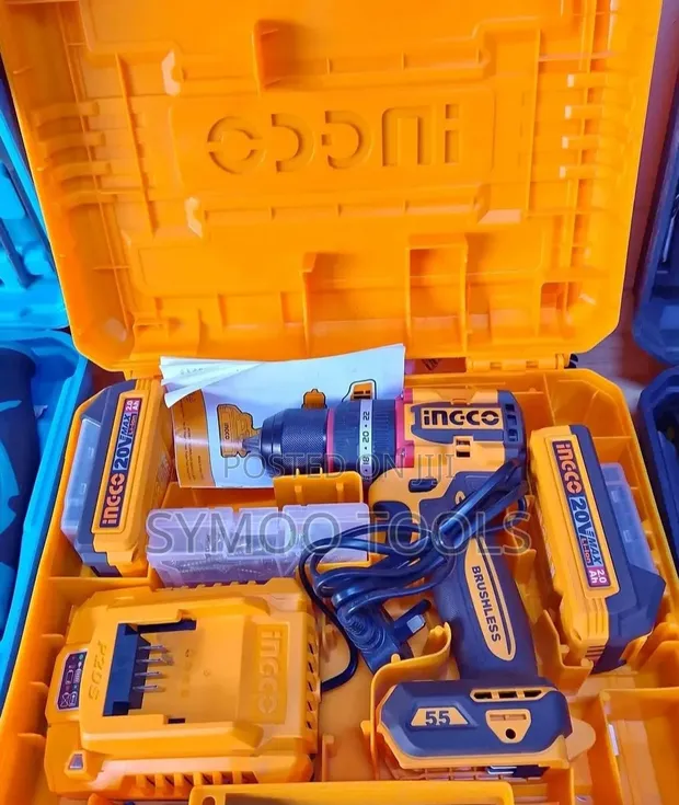 Ingco 20V Cordless Brushless Impact Drill - 1