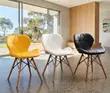 Viti vya Kisasa vya Dining vya Mtindo wa Eames (Brown) - 1