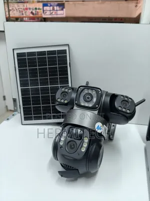 Kamera ya CCTV ya Solar ya Lens Tatu ya 4G