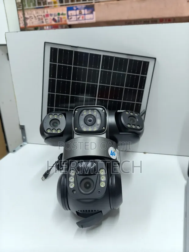 Kamera ya CCTV ya Lensi Tatu ya 4G Solar kwa Ufuatiliaji wa Mbali - 1