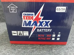 Chloride Exide N70 MF Betri ya Gari