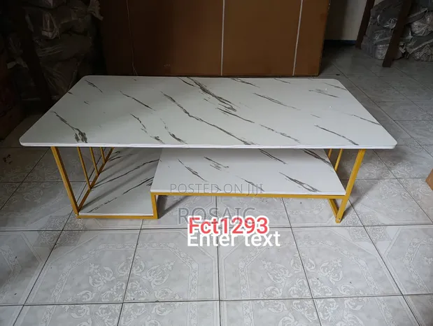 Executive White Marble Coffee Table - 1