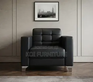 Executive Modern Leather Single Seater Sofa