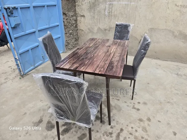 Ideal Digital Glass Dining Set ya Viti 4 - 1
