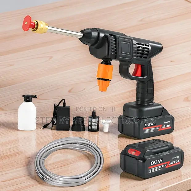 96V Cordless Rechargeable Pressure Washer Gun - 1