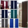 Plain Curtain Set - 3 Piece - 1