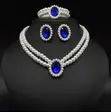 Elegant 3 Piece Pearl & Diamond Jewelry Set - 1