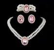 Elegant 3 Piece Pearl & Diamond Jewelry Set - 2