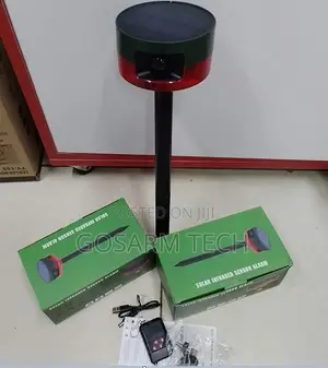 Solar Powered PIR Motion Sensor Alarm - Outdoor Security