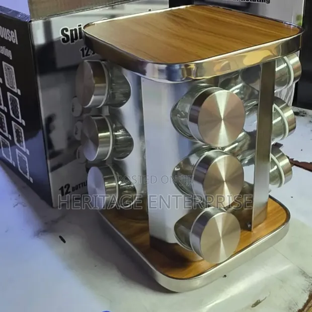 Spin Spice Rack - Chuma cha Kutuo, Kinachozunguka - 1