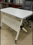 Boss Office Products All White Metal Frame Office Desk - 2