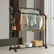 Heavy-Duty Double Rail Clothes Rack - 2