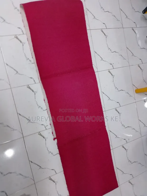 Maroon Wall to Wall Carpet - 1