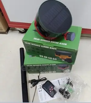 Kengele ya Kihisi Mwendo cha Infrared cha Solar 129dB chenye Mwanga wa Strobe