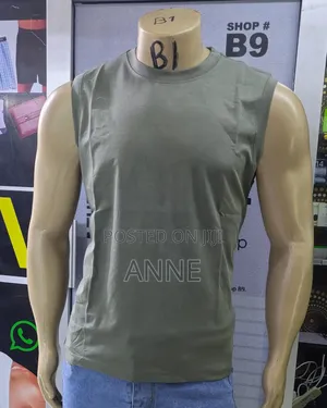 T-Shirt za Vest za Wanaume Plain