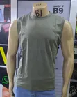 T-Shirt za Vest za Wanaume Plain - 1
