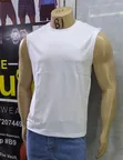 T-Shirt za Vest za Wanaume Plain - 4
