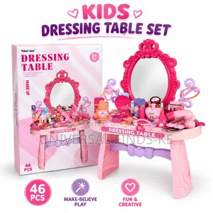 Children's Dressing Up Table - Pretend Play Vanity Set
