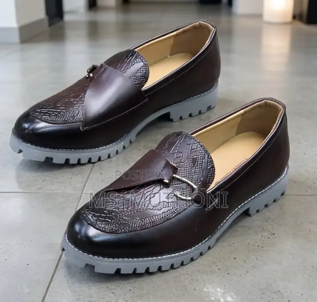 Men's Leather Slip-On Loafers - Sizes 39-45 - 1