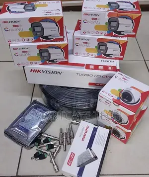 Hikvision 8 Channel CCTV Kit with 6 ColorVu Cameras
