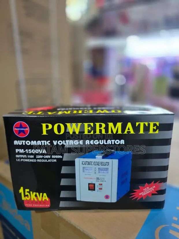 Powermate 1.5KVA Automatic Voltage Regulator (PM-1500VA) - 1