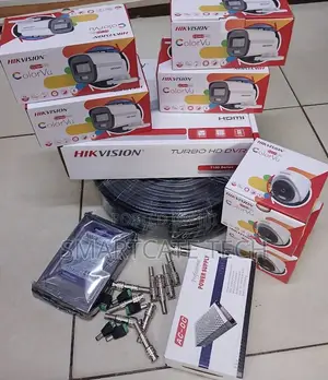 Hikvision 8CH DVR Kit with 6 Full-Color Night Vision Cameras