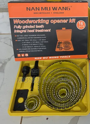 Total Set ya Hole Saw Vipande 16 kwa Mbao, Plastiki & Metali