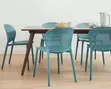 Stackable Outdoor Dining Chair - Blue - 2