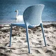 Stackable Outdoor Dining Chair - Blue - 3