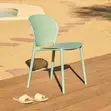 Stackable Outdoor Dining Chair - Blue - 4