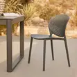 Stackable Outdoor Dining Chair - Blue - 5