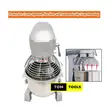 3-Speed Commercial Dough Mixer 20L Stainless Steel - 5