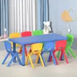 Kids Study Table - Red Plastic - 3
